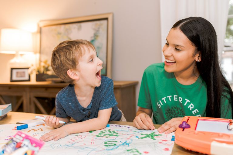 Sitter teaches discipline to children