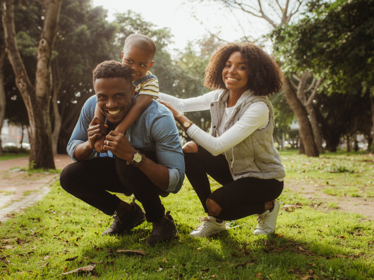 Things to Do in Austin with Kids: Family in a park